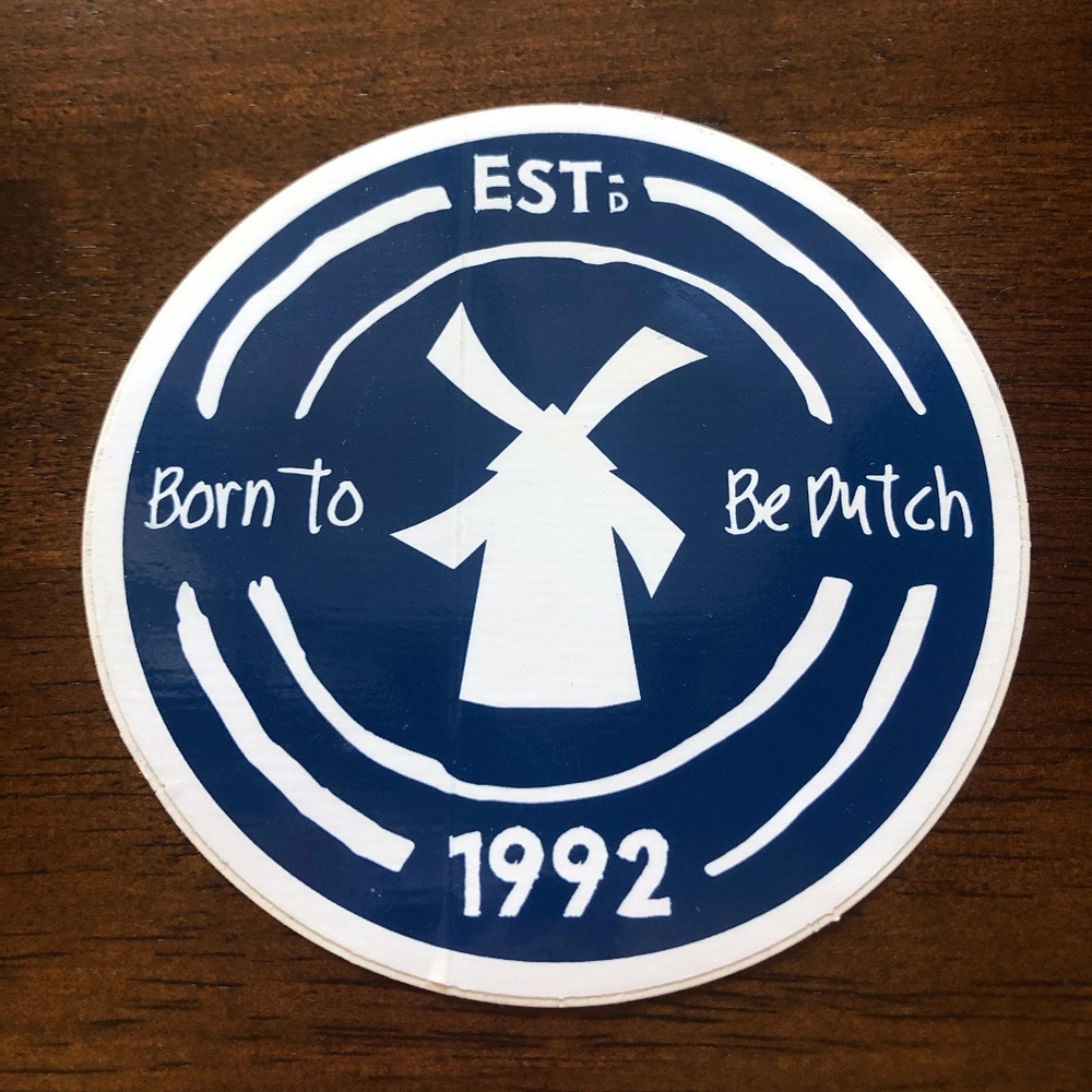 Dutch Brothers Sticker - Born to be Dutch